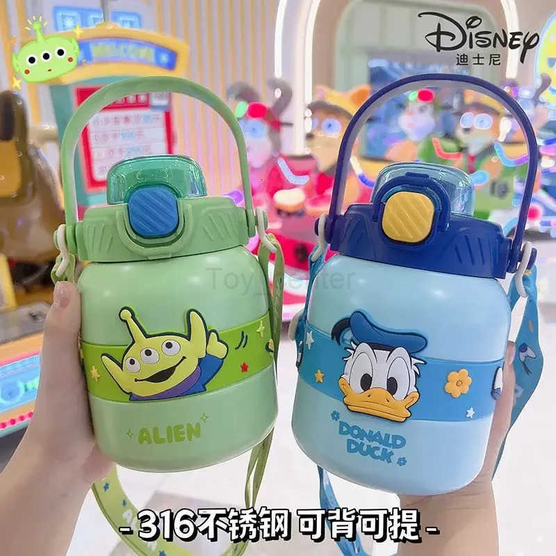 Disney Buzz Lightyear Cute Children Outdoor School Sports Portable Double Drink Large Capacity Cartoon Water Bottle Thermos Cup H251203