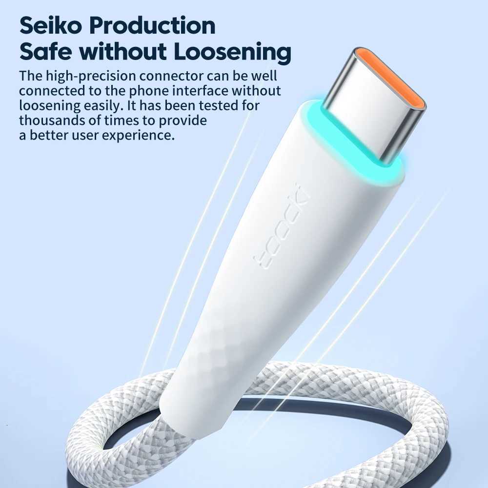 Toocki USB Type C Cable PD 100W Fast Charging Charger For book LED 5A Quick Charge Type-C Data Cable C251203