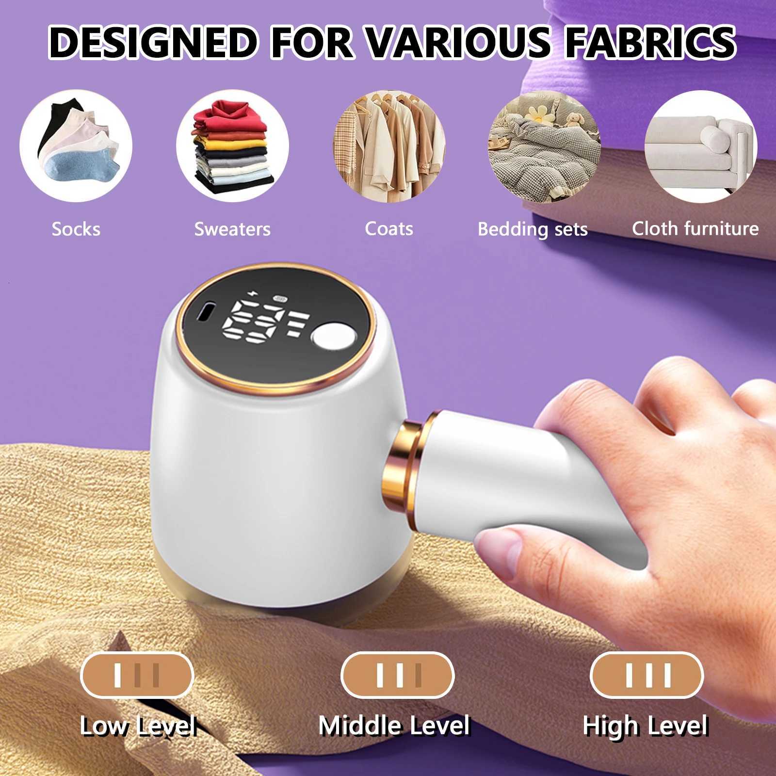 Electric Fabric Shaver Sweater Shaver with LED Display Lint Roller 3-Speeds for Removing Fuzz Pill Form Clothing Couch M251203 - view 3