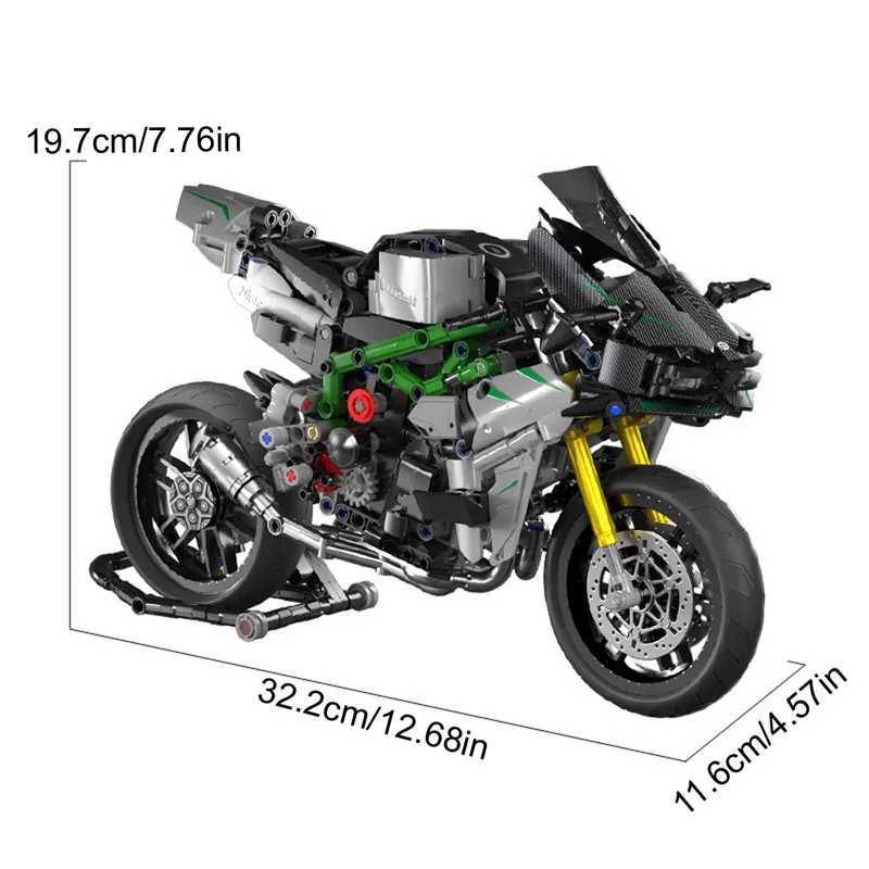 858Pcs Classic Motorbike Building Model Blocks Moto Road Racer Bricks Christmas Gifts Toys for Kid Boys Children Adt Technical C251203