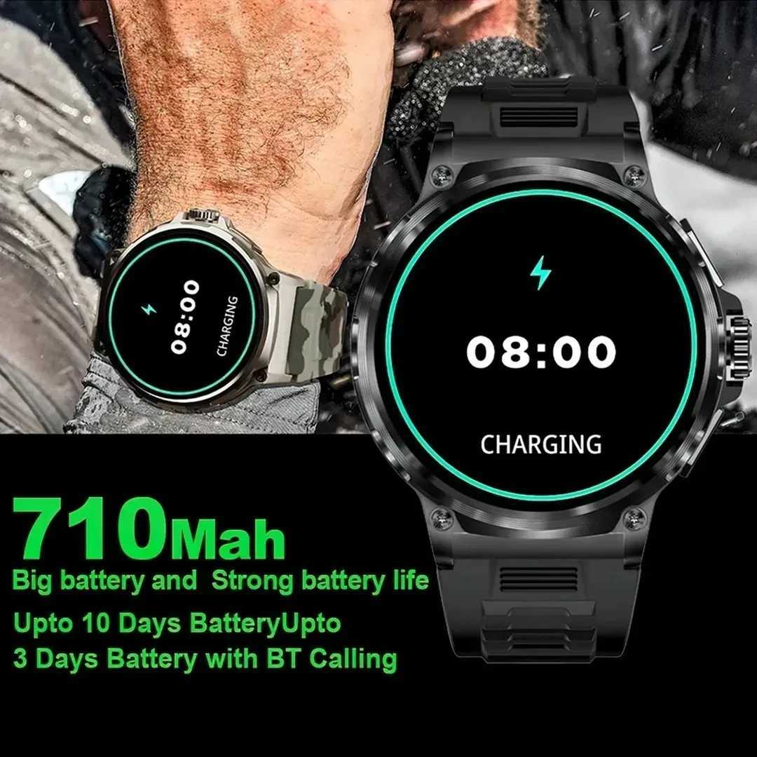 Smart Watch GPS NFC Smartwatch Men 360360 185 HD sn AMOLED Sn Rate Monitor Call IP67 Waterproof Men C251203