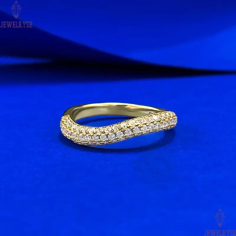 gold designer ring for woman wed diamond luxury 925 sterling silver zirconia oval square heart love wedding promise womens engagement rings jewelry si