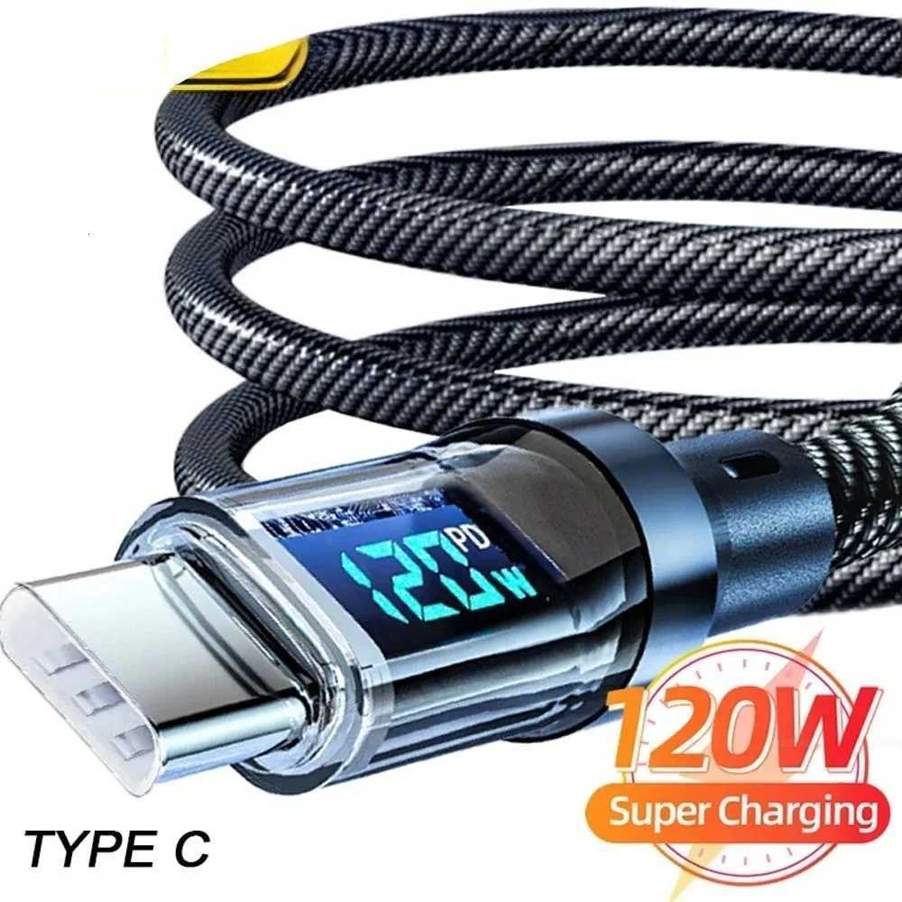 NEW Type C To Type C Cable Phone er Fast Charging Cable with LED Display USB To Type-C Data Cord for C251203