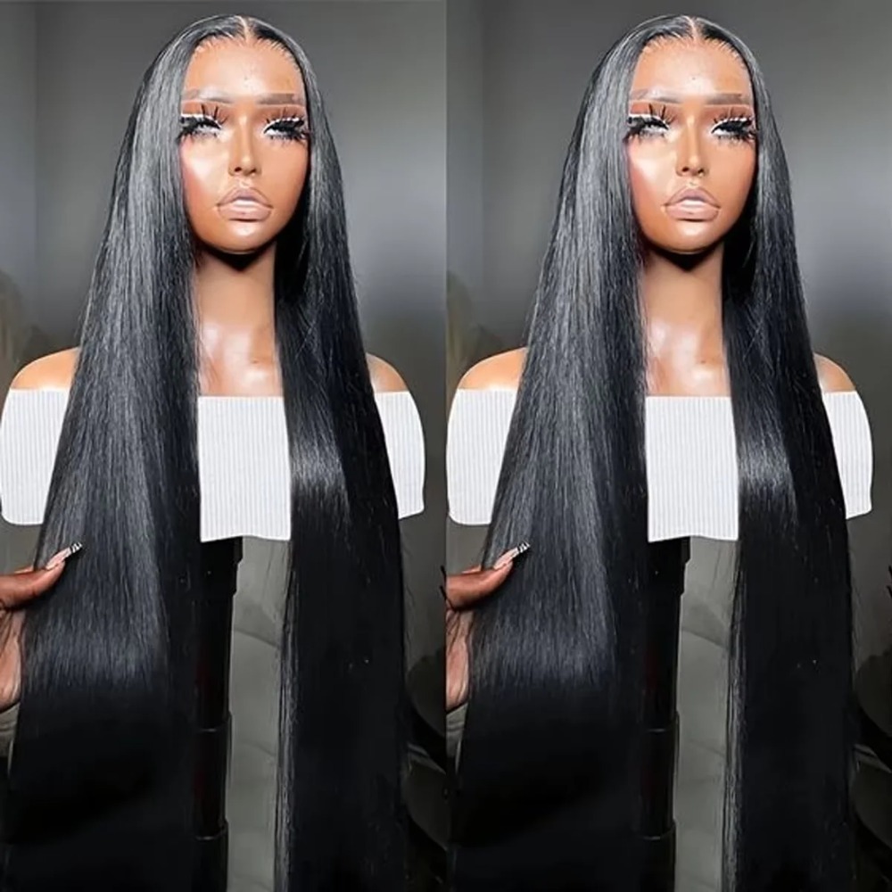 30 40 Inch Bone Straight Human Hair Wigs 13x4 Hd Lace Front Brazilian Hair Wigs 13x6 Transparent Lace Frontal Glueless Wigs For Women Daily Use