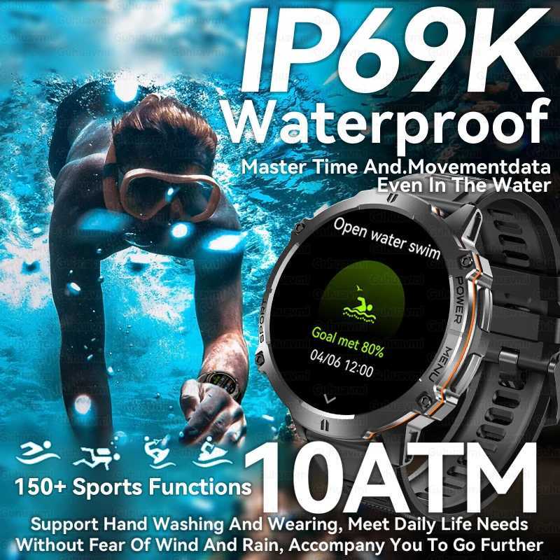 2025 New Men GPS Sports Smart Watch 173 AMOLED Cpass Rate 1000mAh Battery Call 10ATM Waterproof Smartwatch C251203
