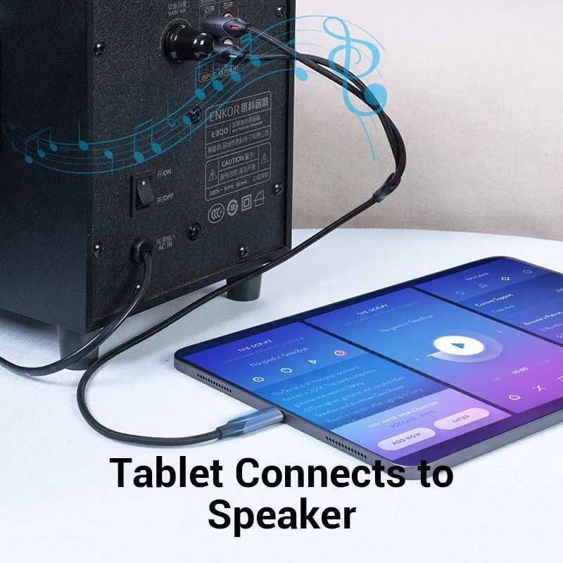 Vention USB C to RCA Au Cable Type C to 2 RCA Cable for Speaker Amplifier Laptop 1m 2m USB C Splitter RCA Y C251203