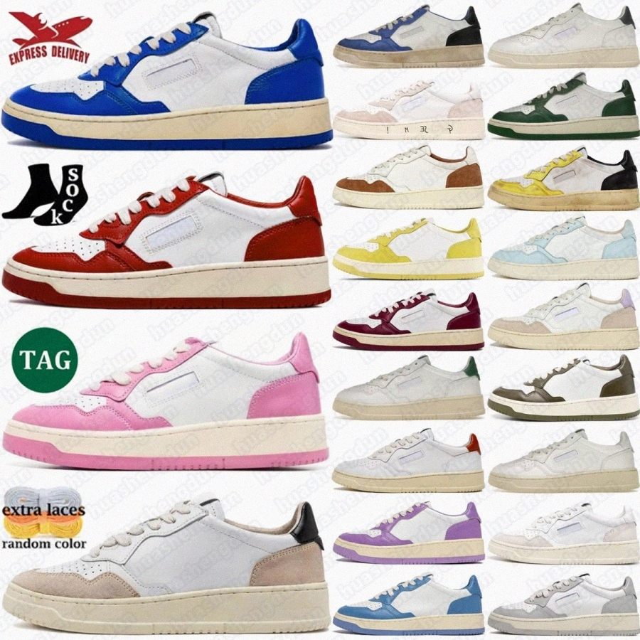 Designer Medalist Shoes sneakers Leather Low chaussures shoe mens sneaker women Black White Beige Suede Green Silver Lizard Azure menN5Zf#