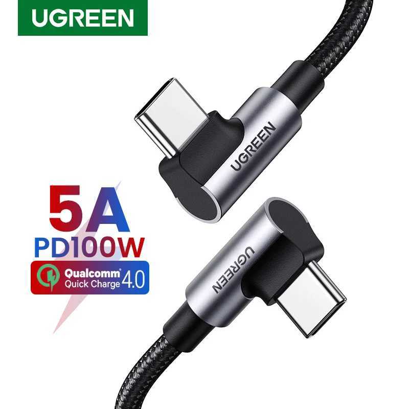 UGREEN PD 100W USB C to USB C Charging Cable for S10 S20 Book Pro iPad 2020 Quick Charger 40 PD Fast Charging Cord C251203
