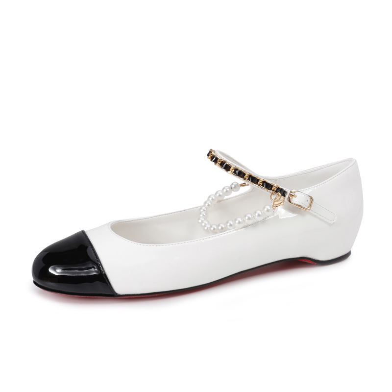 Free shipping Designer Dress Shoes 2025 New Fashionable Comfortable Shallow Mouth Round Head Versatile Flat Shoes