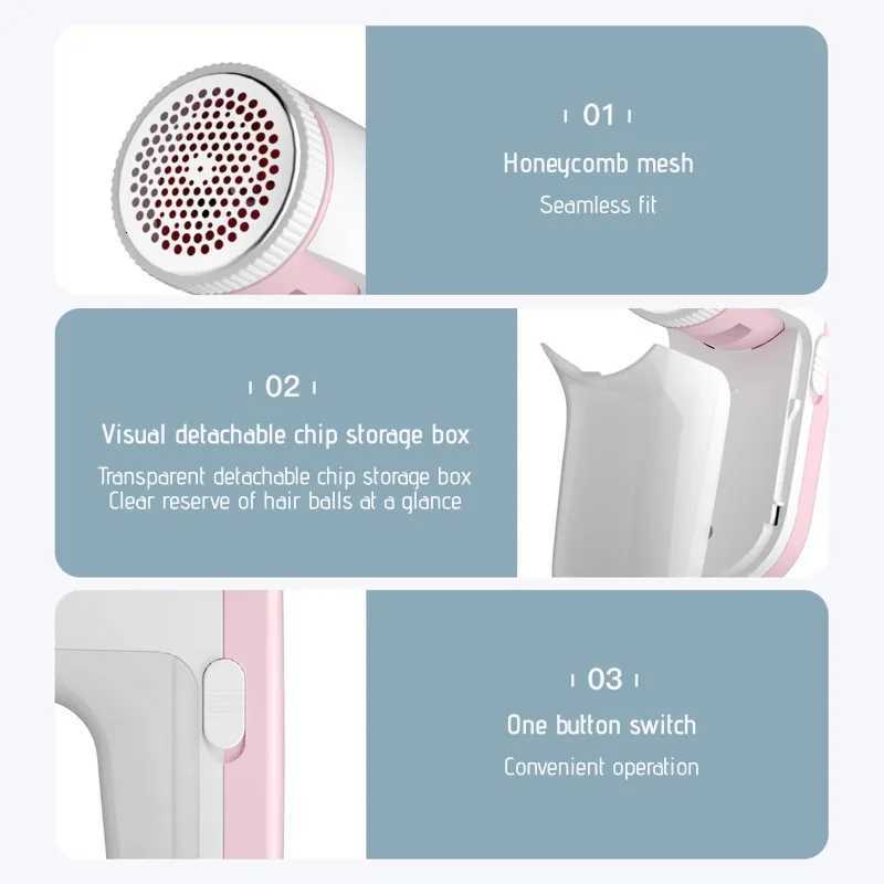 electric hair remover USB rechargeable fabric shaver Lint Remover Sweater Spool Machine Clothes Fuzz Pellet Trimmer Portable M251203 - view 6