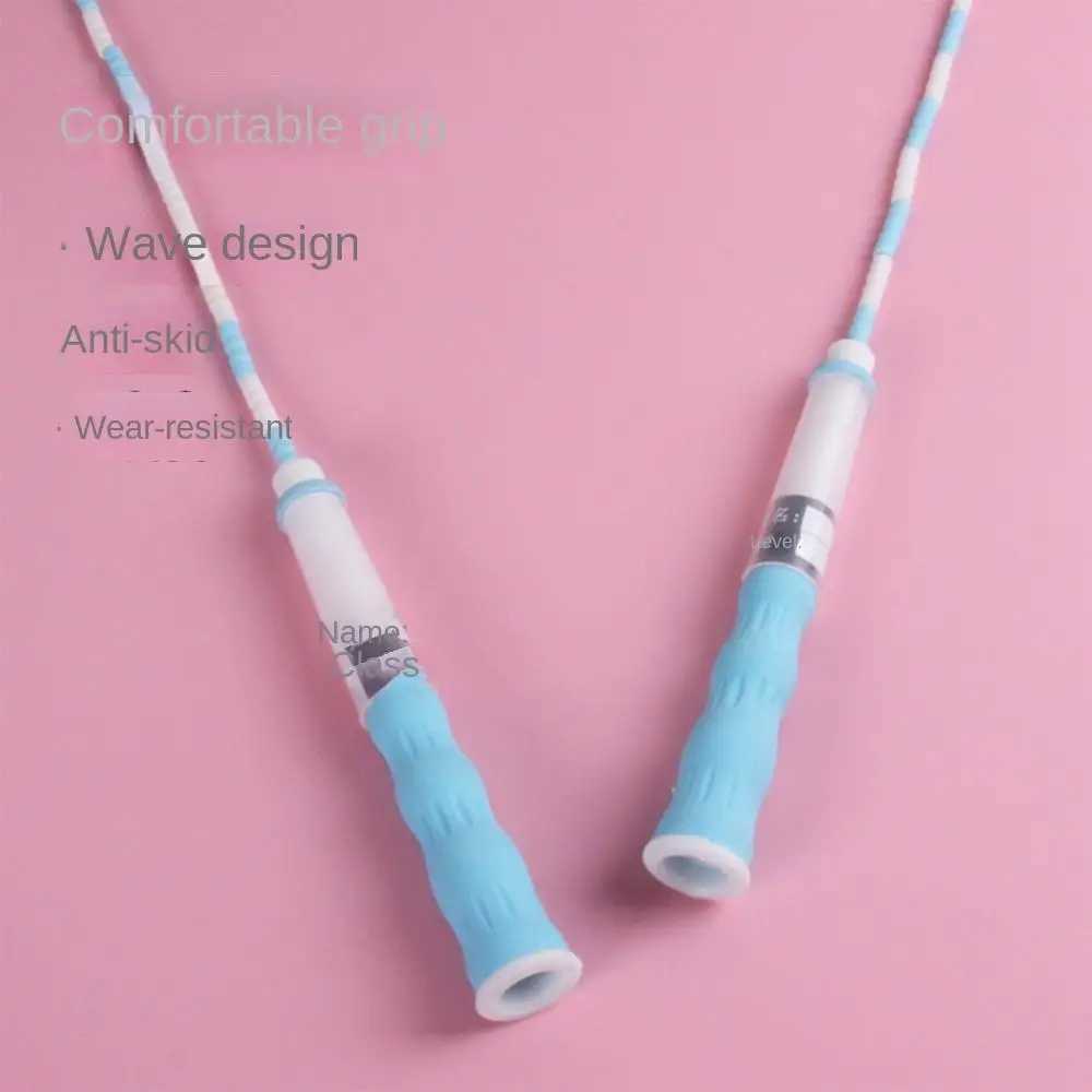 25 M Segmented Fitness Jump Rope Signable No Knots Soft Bead Skipping Rope Adjustable Length Lightweight Lose Weight M260319
