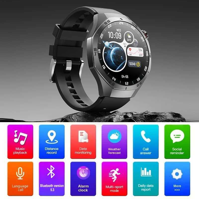 New GT5 Pro Smart Watch Men HD AMOLED Sn GPS Motion Trajectory Rate Call Sports Smart Watch IP68 Waterproof C251203