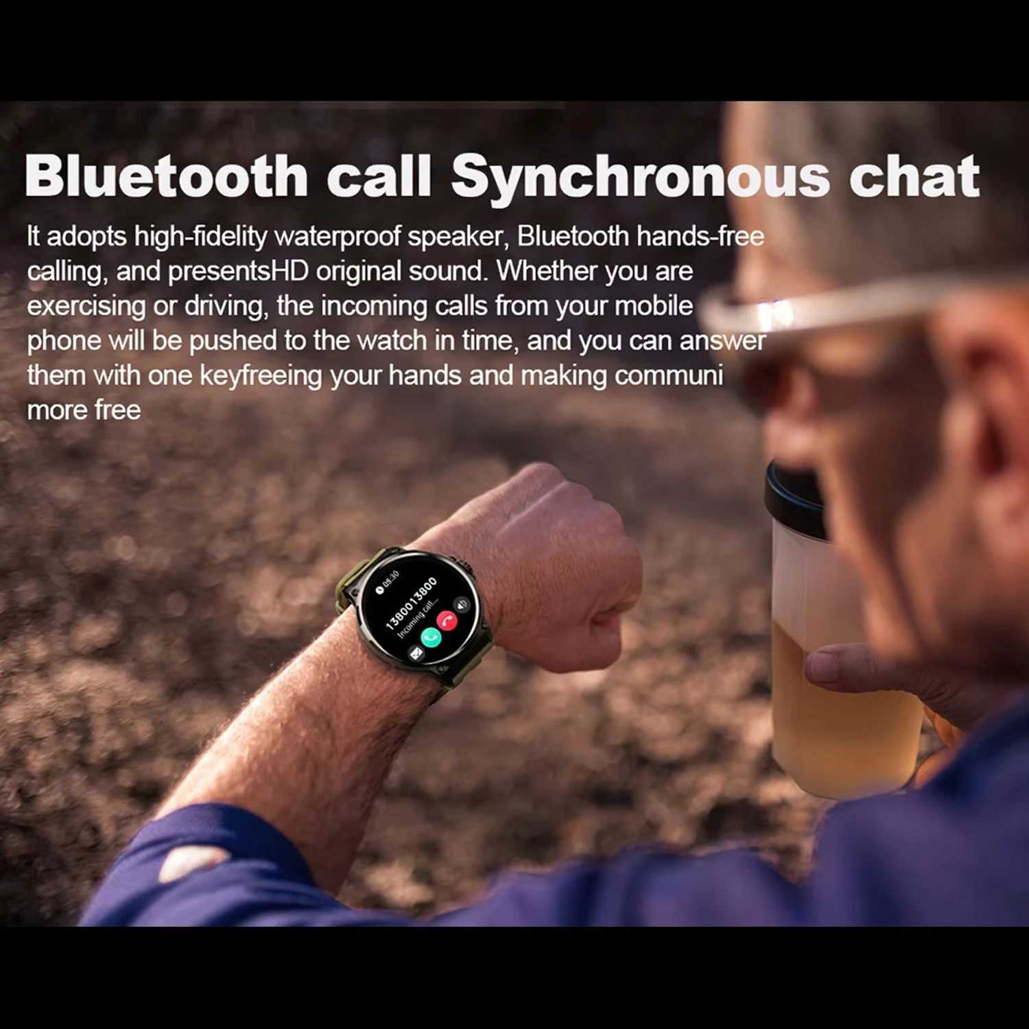 710mAh Call Smart Watch Men 185 HD Sn Mti Sports Modes Rate Monitor 2025 New Smartwatch For Android IOS C251203