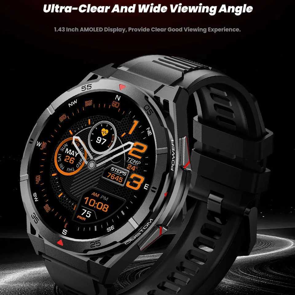 New Smart Watch GPS Sports Cpass Altitude Air Pressure e Tooth Call 3ATM Waterproof Health AMOLED Sn Smartwatch 480Mah C251203