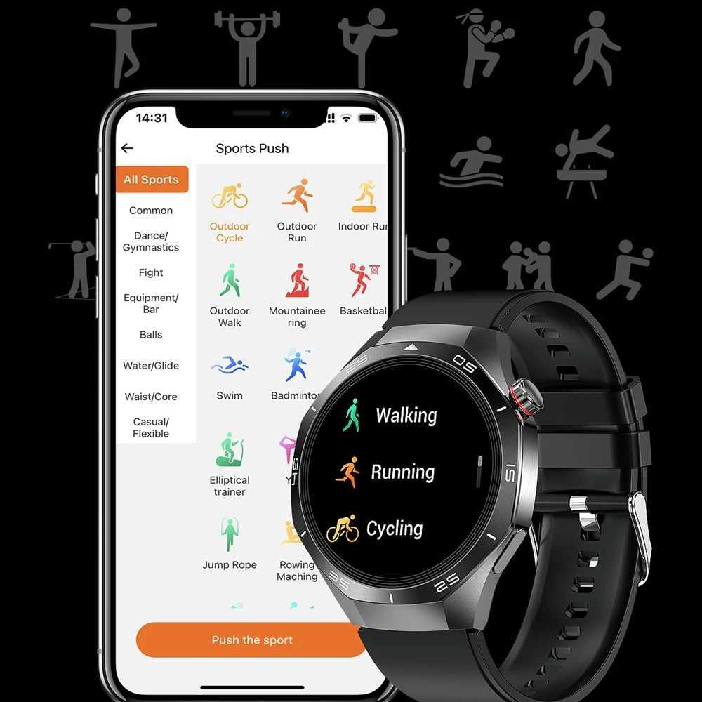 GT5 Pro GPS NFC Smart Watch Men 360360 AMOLED Sn rate Call IP67 Waterproof Man Smartwatch 2025 New C251203