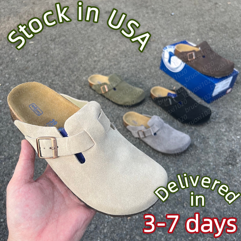 Designer Clogs Sandals Clog Slippers Cork Flat High Quality Fashion Summer Genuine Leather Slide Favourite Beach Casual Shoes Women Men Slipper