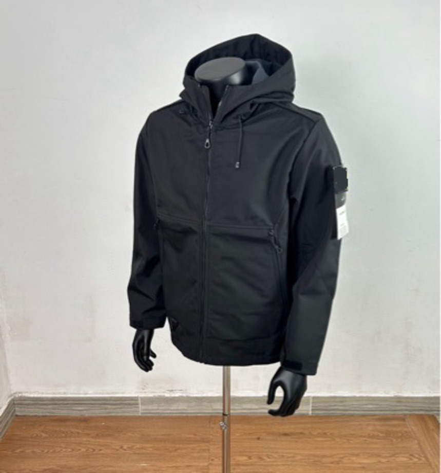 Wind breaker waterproof overshirt doudoune luxe Stoned Landly Italy Button Islandas Compass Patch Hooded Designer winter jacket coats designer men wind breaker