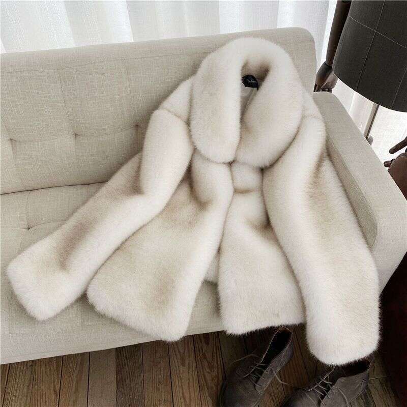 Autumn Winter New Mens Fox Fur Coat Fashion Jacket Temperament Leisure Warm Imitation Fur Jacket Street C48