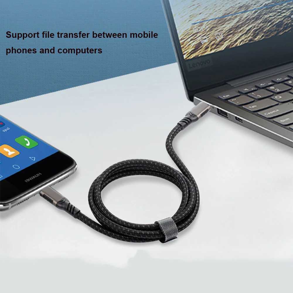 USB 32 Gen2 5A 100W Type C Cable 4K60HZ HD Video 20Gbps USB-C Data Sync Cable For book Pro USB-C Fast Charging Charge Cord C251203