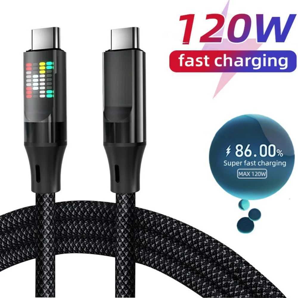 120W er Fast Charging USB C To Type C Data Cable USB A To Type C Phone Charge Wire For iPhone Data Cord C251203
