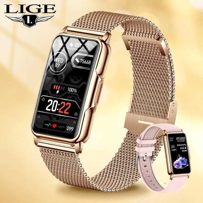 LIGE Smart Watch Wen Fl Touch Sn Call IP67 Waterproof Sports Fitness Tracker Smartwatch Wen C251203