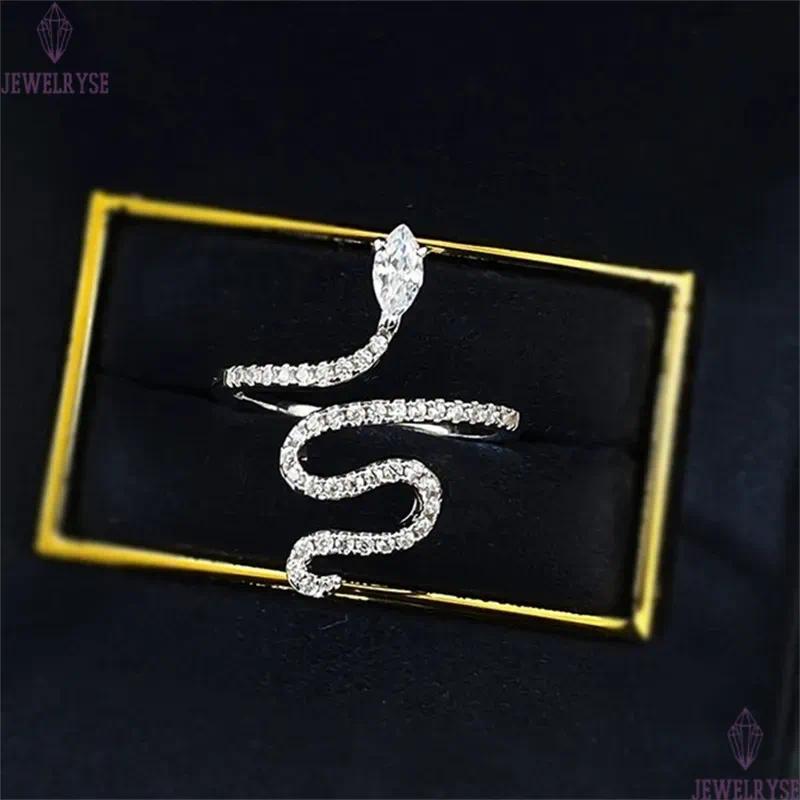 luxury size 5-9 snake band rings designer for woman s925 sterling silver jewelry party 5A cubic zirconia fashion diamond ring women valentines day fri