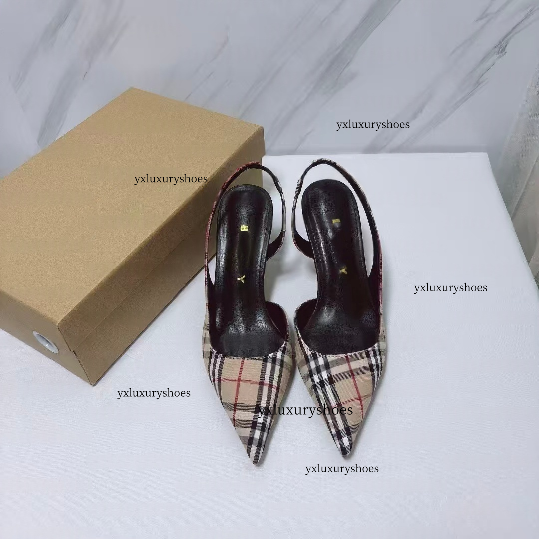 2025 Paris designer shoes Ladies luxury high quality new 8CM metal diamond buckle high heels brand design glass shoes ladies wedding party princess shoes