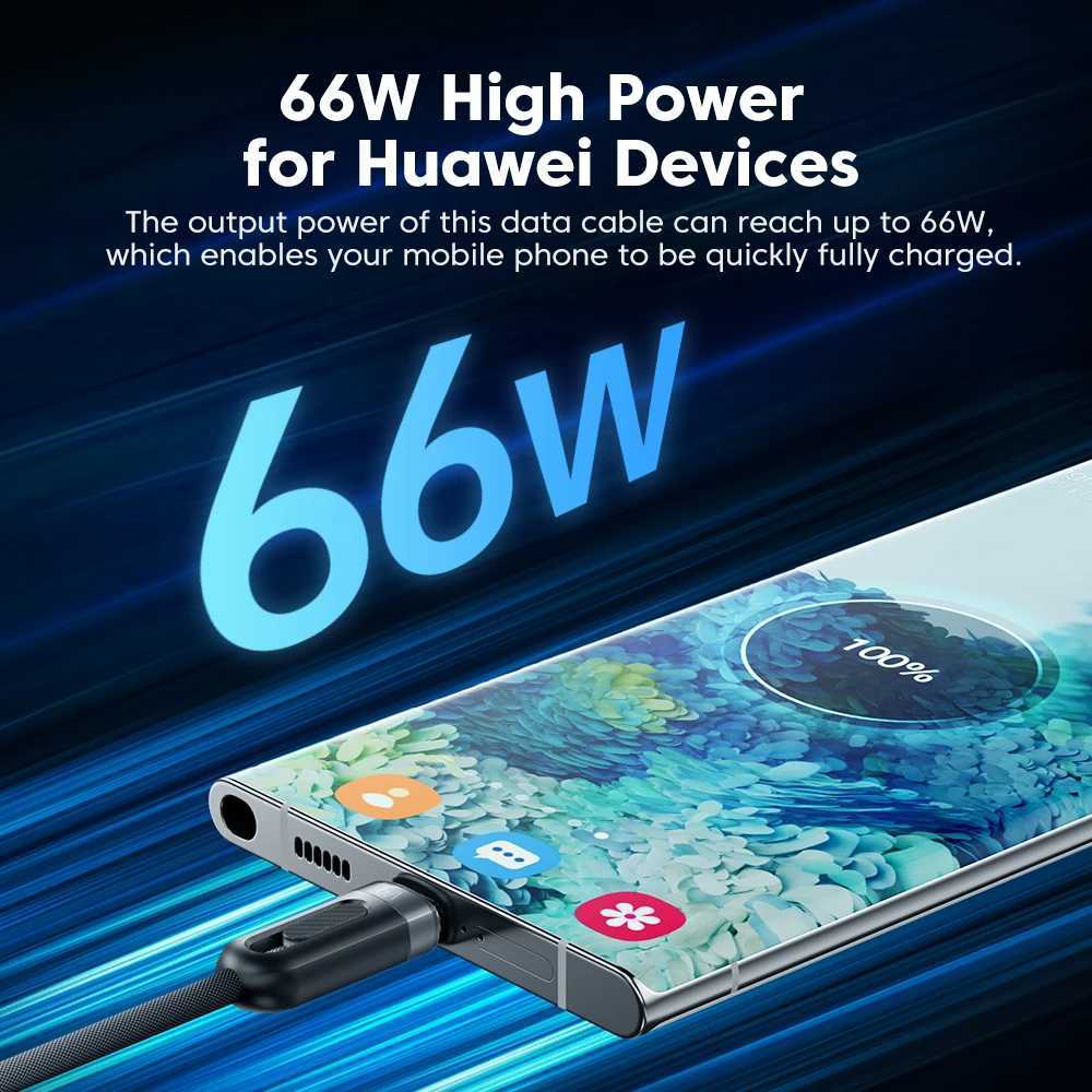 Toocki 3 in 1 USB Cable to iP Type C Micro Cable 66W Digital Display Fast Charging USB C Charger Wire for iPhone14 13 12 C251203