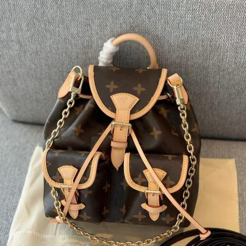 Top Designer Fashion Cherry Denim Buckle Double Shoulder Designer Bag Woman Backpack Luxury Ladies Mini Bag Luxury Handbag Wallet Mini Backpacks