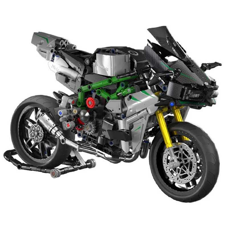 858Pcs Classic Motorbike Building Model Blocks Moto Road Racer Bricks Christmas Gifts Toys for Kid Boys Children Adt Technical C251203