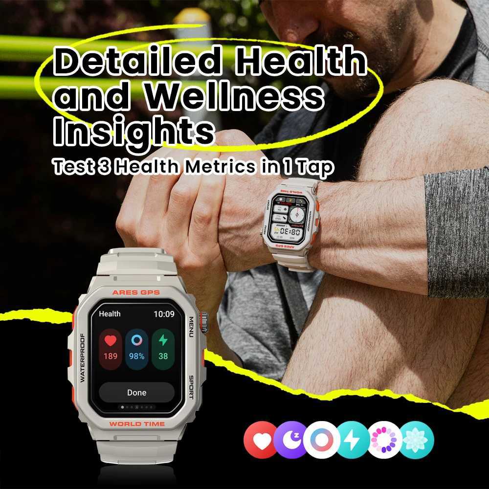New Zeblaze Ares GPS Smart Watch Built-in xa GPS Phone Calling Smartwatch Rate SpO2 Fitness Tracking Watch C251203