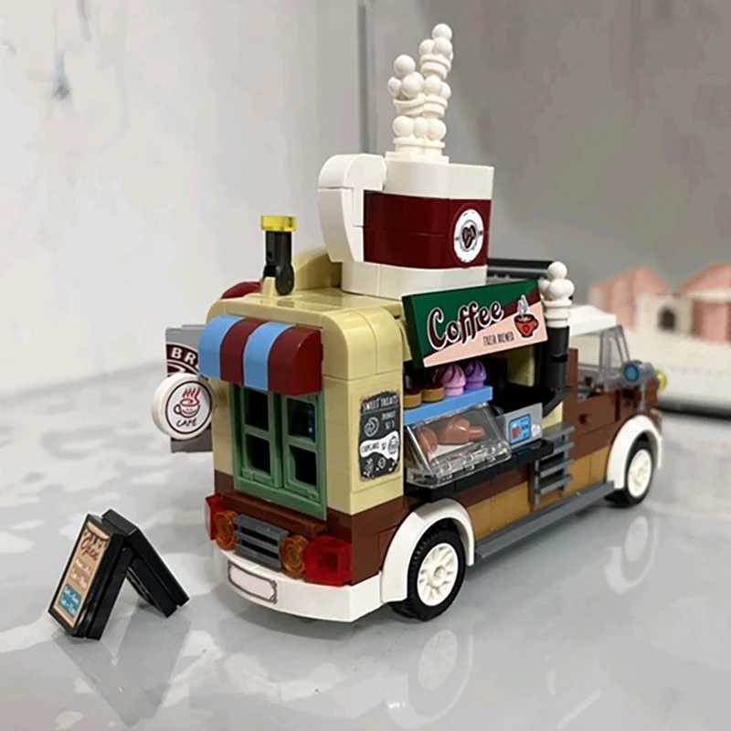 Mini Building Blocks Coffee Shop Car Toys DIY Childrens Educational Assembly Small Particle Bricks Holiday Gifts C251203