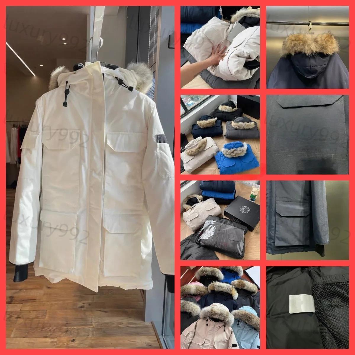 Down Men Women Puffer jacket Canadas Hooded Wyndham Winter Jacket Couple Real Fur Warm goosejackets mens Parka Coats Doudoune XS-2XL 88A