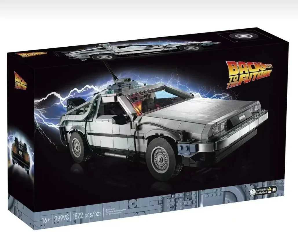 IN STOCK 10300 DeLorean Back to the Future Time DMC-12 hine Sport Car Building Block Brick Toys For Children Chritmas Gift C251203