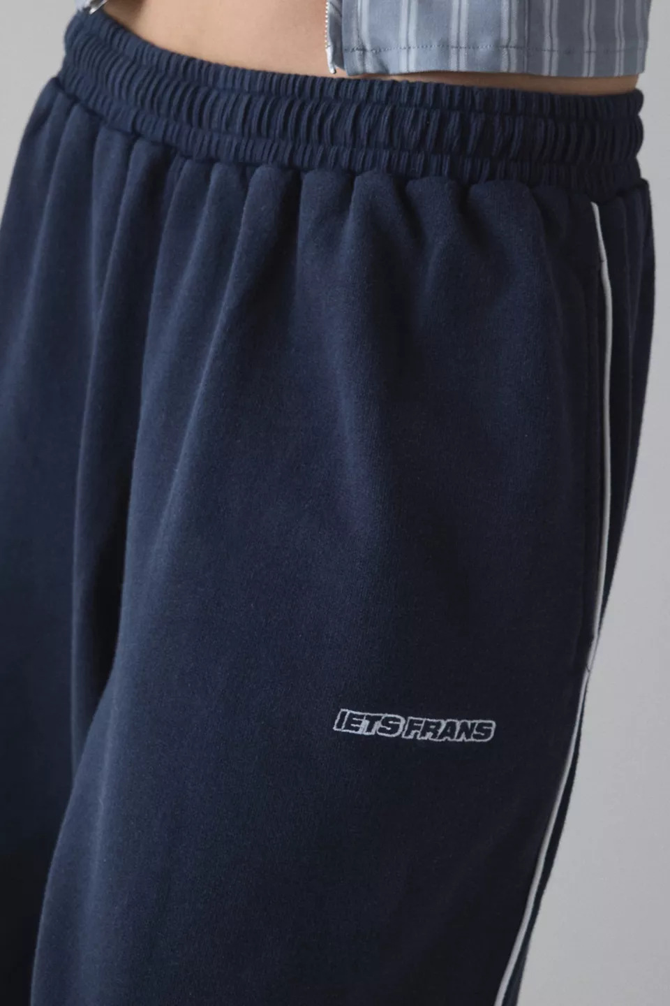 Women's Pants Iets Frans Embroidery Women Men Wide Leg Sweatpants Designer High Waisted Baggy Flared Revive Cargo Jogger Daily Wear Loose Yoga Sp