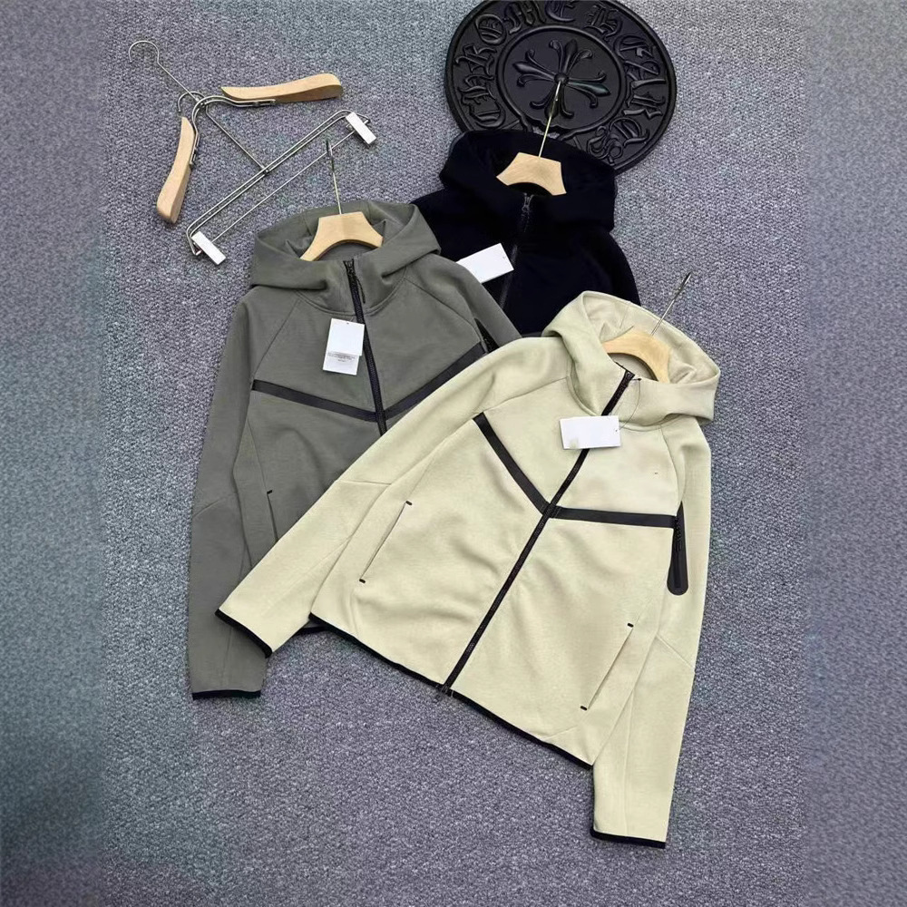 Cross-border spring and autumn new men's casual sports hooded suit zipper cardigan sweatpants 3 colors