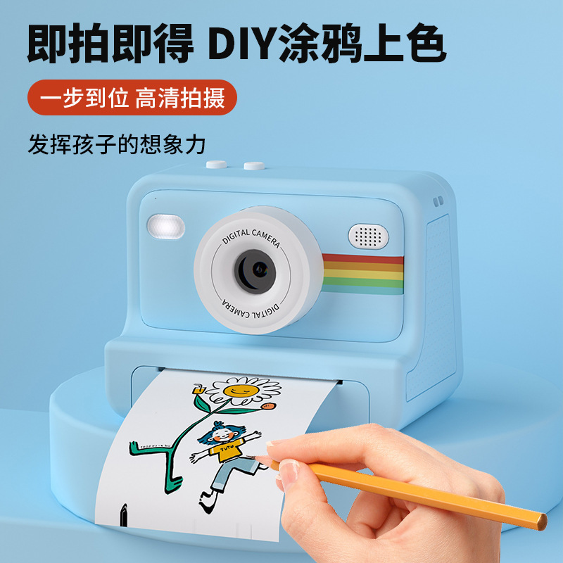 Digital Children Camera For Pography Mini Printer Portable Thermal Instant Print Po Kids Camera 28inch HD Video Toy Gifts250918
