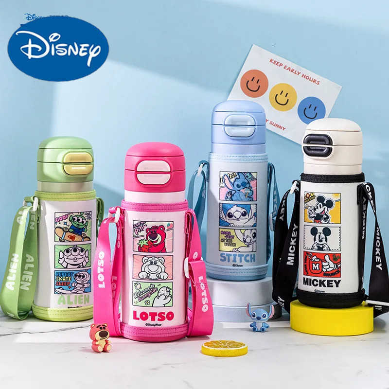 Disney Cartoon Insulated Cup316 Stainless Steel Sippy Bottle Portable ThermosUnisex DesignAesthetic Portable Flask H251203