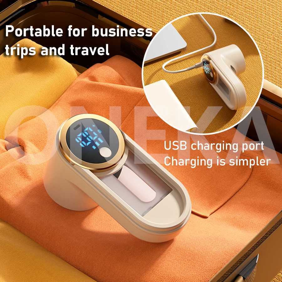 ONEKA Rechargeable Fabric Shaver Lint Remover Sweater Defuzzer Lints Fuzzs Pills Pilling Trimmer for Clothes Furniture Gift Idea M251203 - view 7