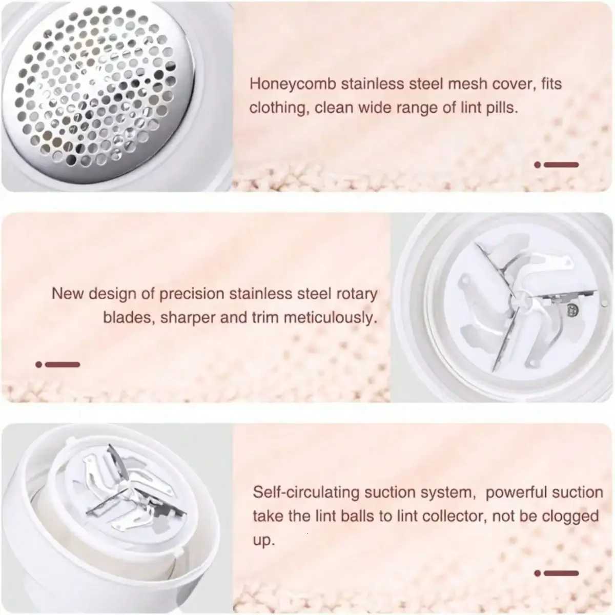 USB Rechargeable Hair Remover Effective Fabric Scraper Hair Remover Clothes For Sofas Blankets Curtains Socks Sweaters M251203 - view 4