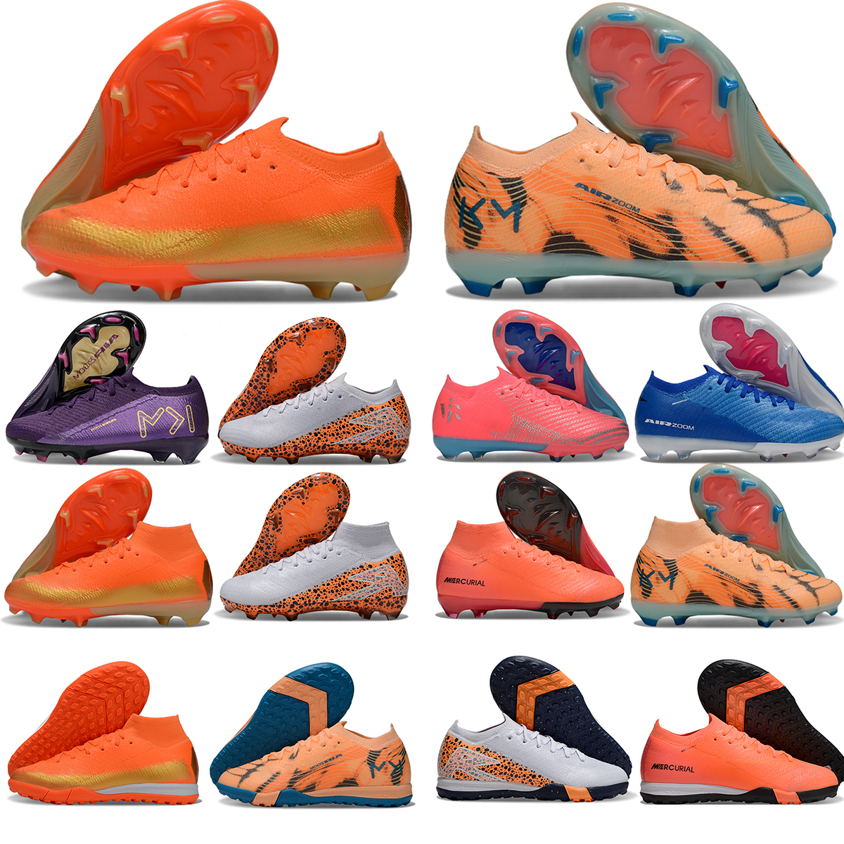 TOP Quality Kids Football Boots 16 Frenulum Laces FG Soccer Cleats for Boys Girls Comfortable Training Leather Football Shoes size 30-35