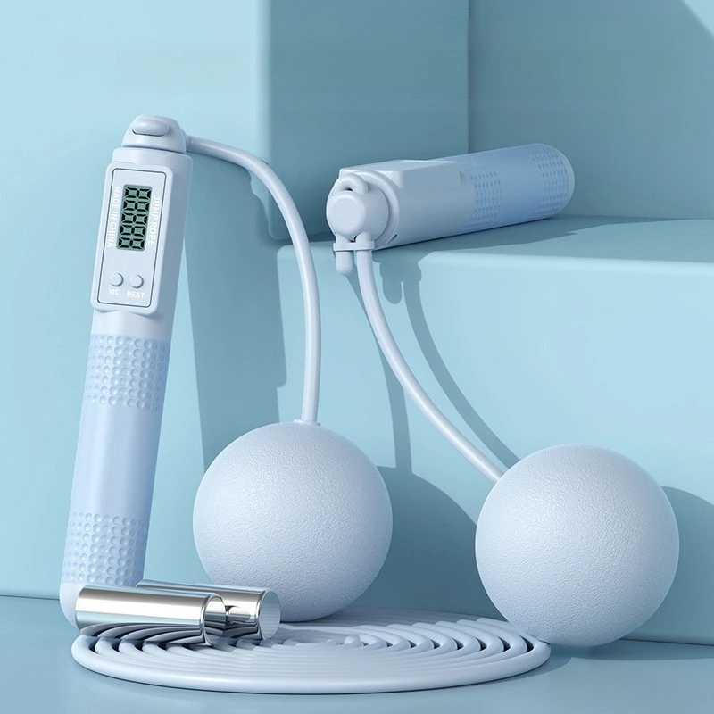 Intelligent Dual Use Skipping Rope Smart Counting Steel Wire Rope Sports Equipment Home Cordless Sports Weighted Skipping Rope M260319