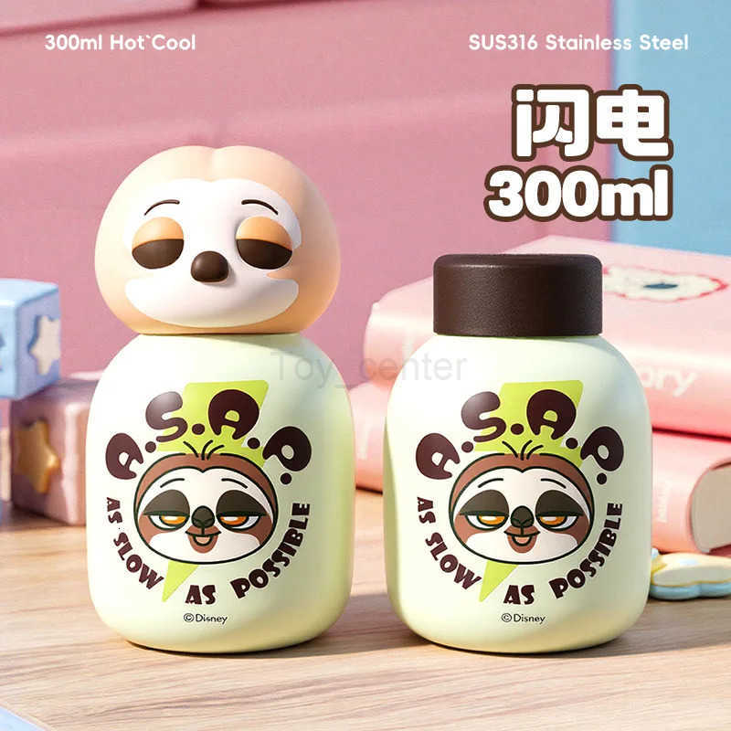 Disney Zootopia 2 Thermos Judy Nick Cartoon Cute 316 Stainless Steel Portable Straw Double Drinking Cup Childrens Student Gift H251203