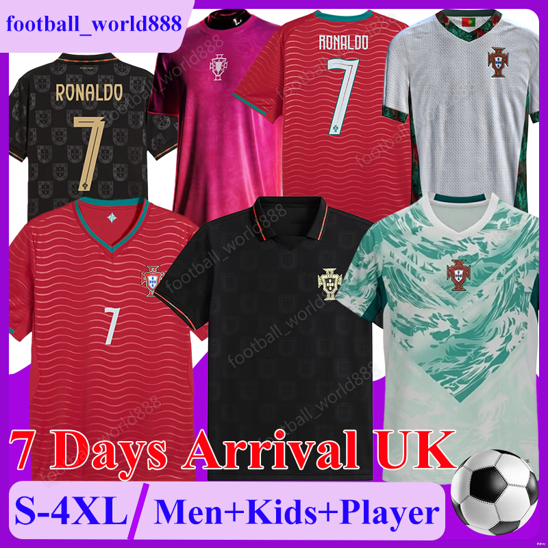 4XL 2026 2027 Portugal Soccer Jerseys EUSEBIO World Cup RONALDO JOAO FELIX national football team RAMOS 26 27 Football Shirts TRINCAO football kit Men Kids Kit Socks