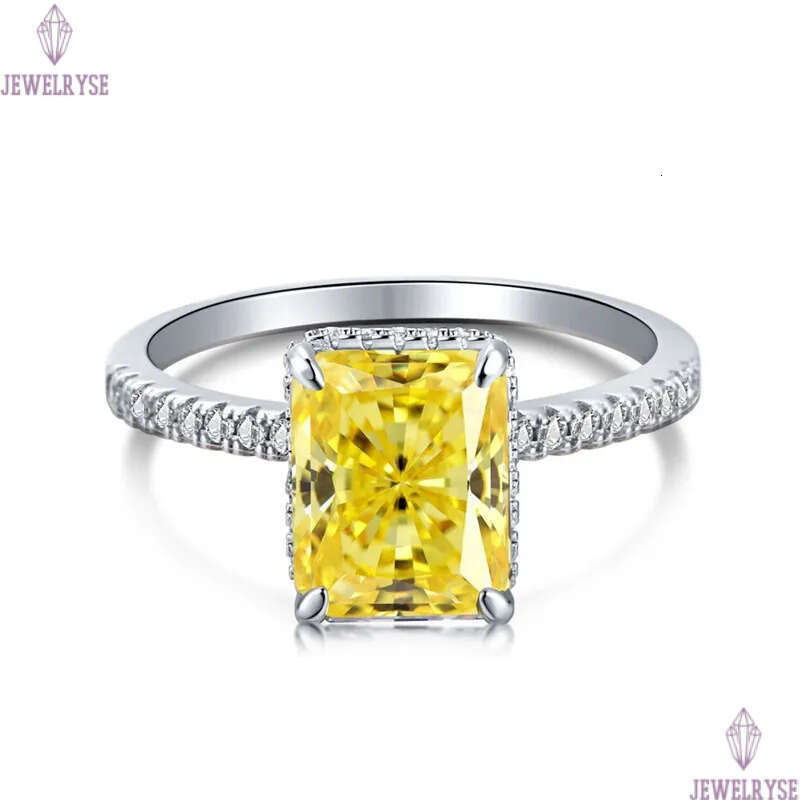 fashion diamond designer ring for woman 925 sterling silver square 8A zirconia ice out red blue pink luxury propose engagement wedding womens rings je