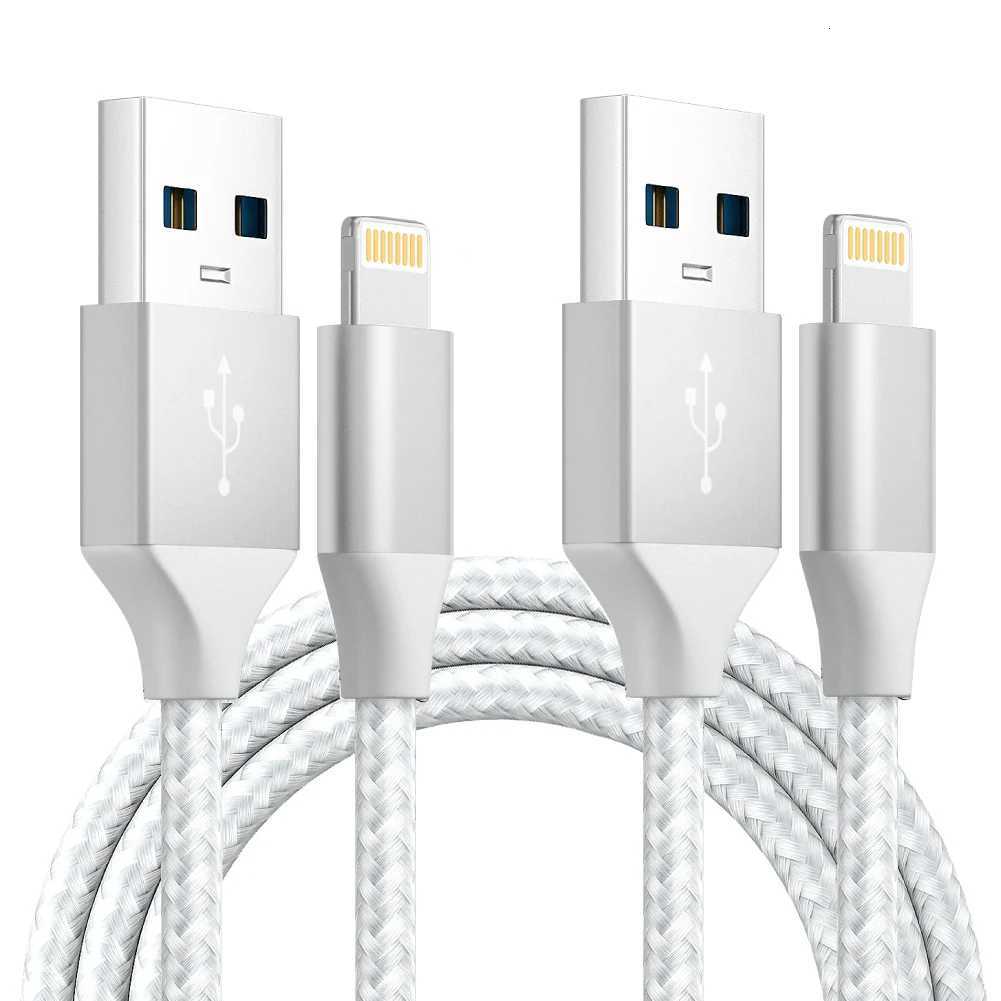 2PCS USB A to Lightning Fast Charging Nylon Braided MFI Certified Data Cable 480Mbps Cpatible for iPhone14 13 12 11 Pro C251203