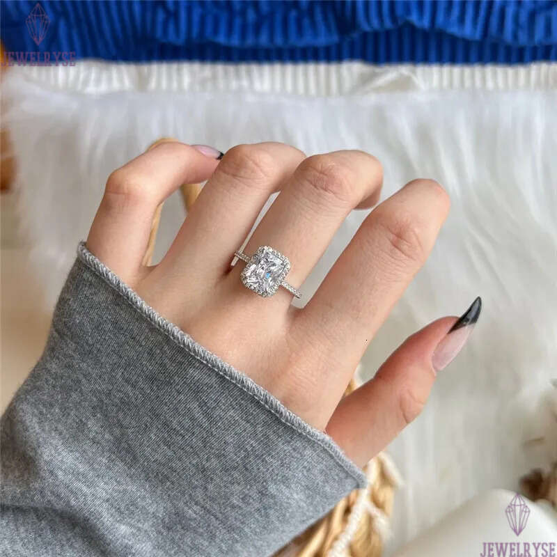 Luxury Fashion love designer Wedding Rings Classic Square 5A Cubic Zirconia ring for woman With Box Engagement Propose Diamond jewelry Friend Gift Siz