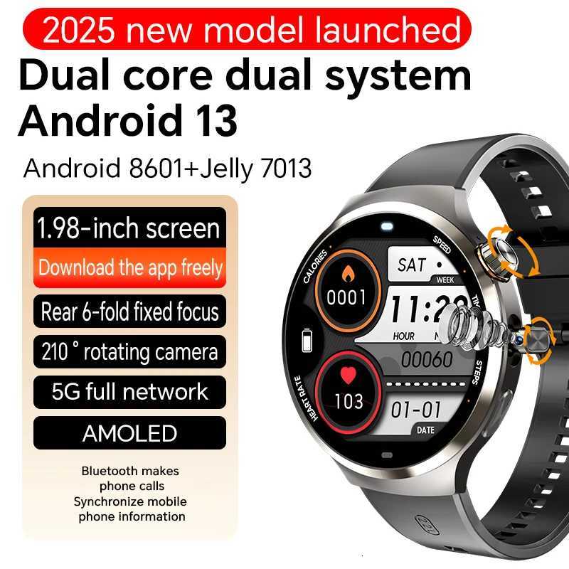 4G 5G Fl Netc Android 130 Smartwatch GPS Smart Watch With 190 Rotary Camera Dual System WIFI Play Store 512GB R C251203