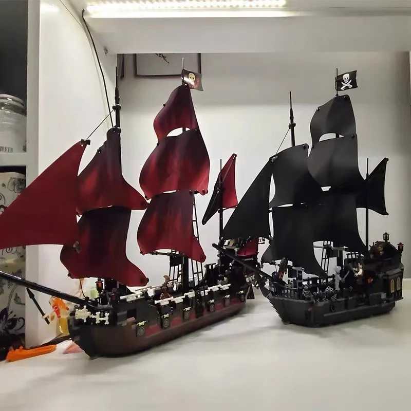 16009 1097pcs Pirate Ship Building Blocks Annes Boat Toy Bricks Model Cpatible Kids Birthday Christmas Gifts C251203