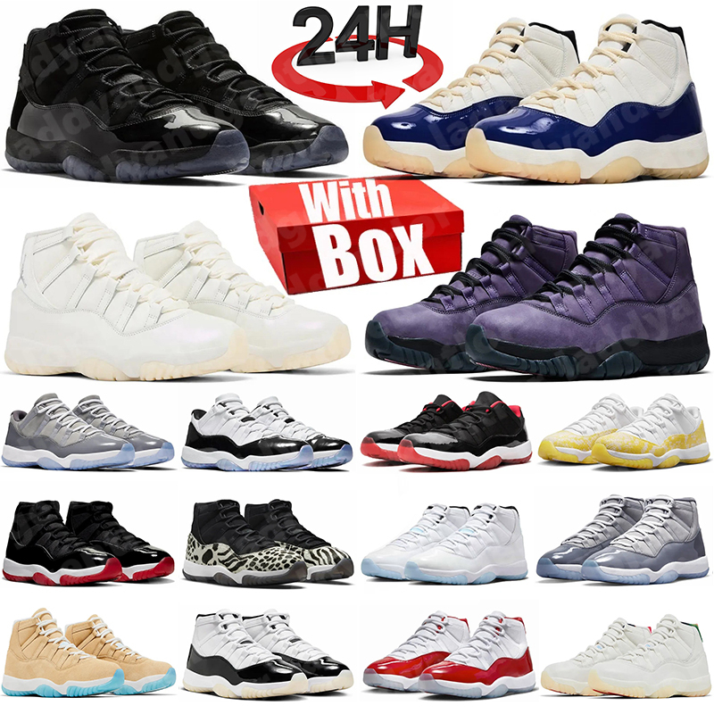 Basketball Shoes for Men Women 11s Gamma Blue Pearl Mojave Rare Cool Grey Cherry Bred Cap Gown 11 Mens Trainers Outdoor Sports Sneakers With Box